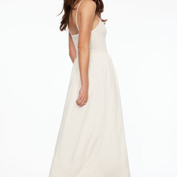 Cami Ruched Linen Maxi Dress - Picture 3 of 7